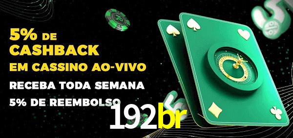 Promoções do cassino ao Vivo 192br
